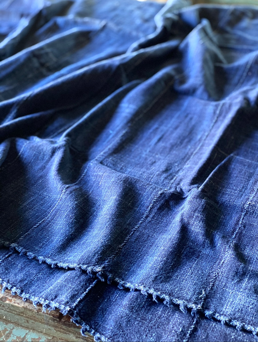 Vintage African Indigo Denim Mossi Mudcloth | No. 37 – HEAVEN SCENT LIFE